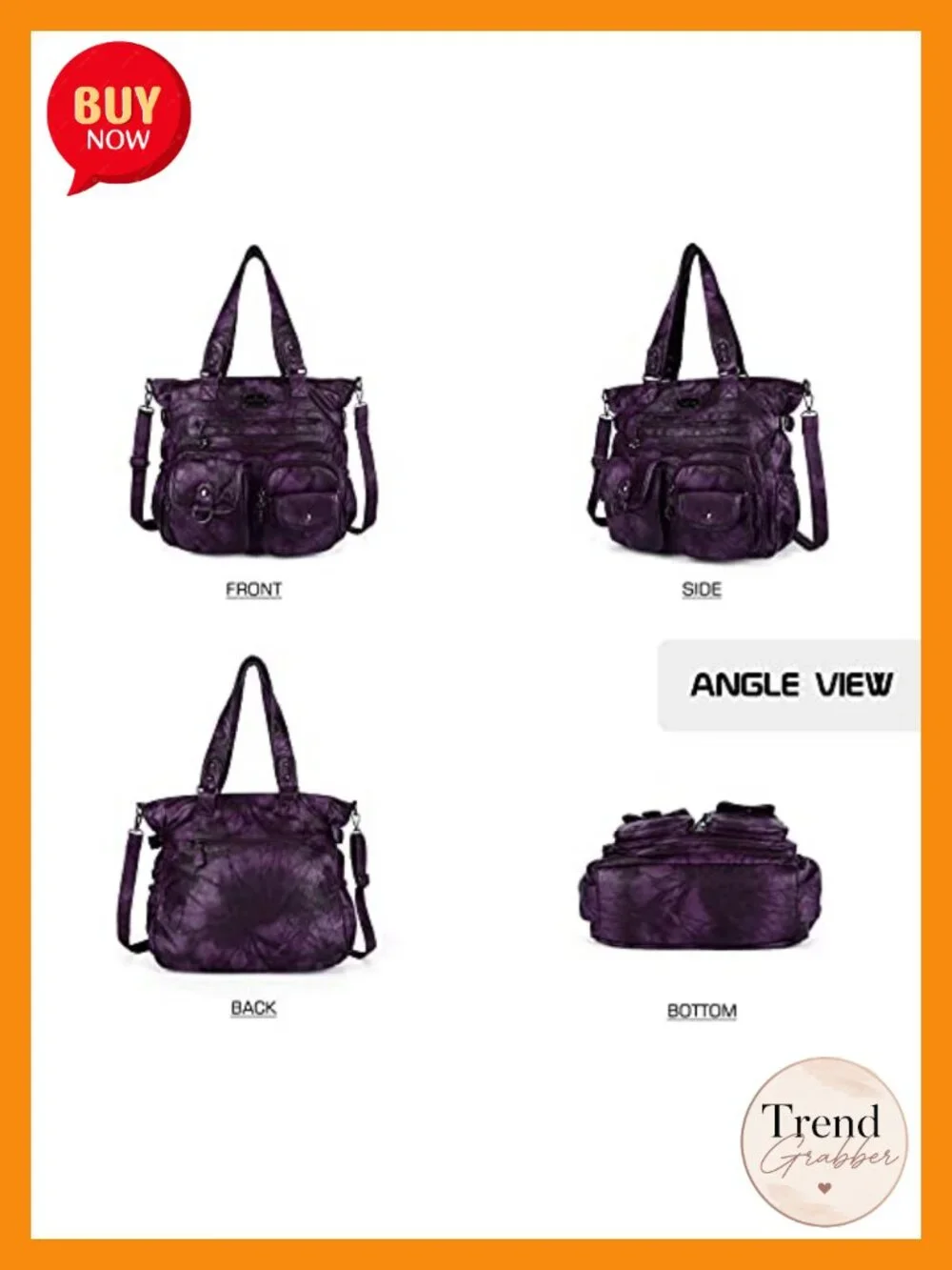 Large Hobo Bag for Women Soft PU Leather Shoulder Handbag